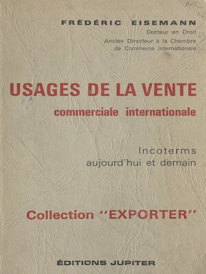 cover image of Usages de la vente commerciale internationale